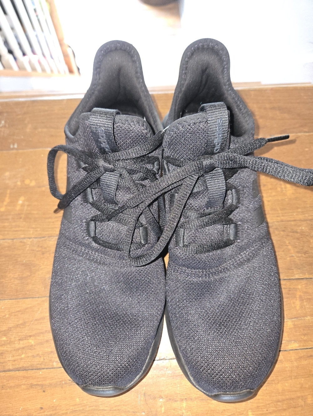 Adidas Women's Black Knit Slip-On Cloudfoam Pure 2.0 Sneakers Size 9 -- LIKE NEW